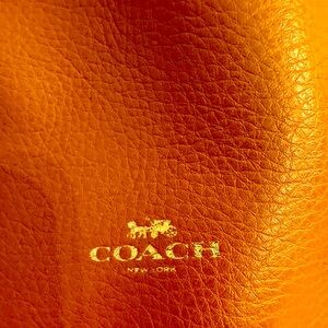 COACH leather shoulder bag